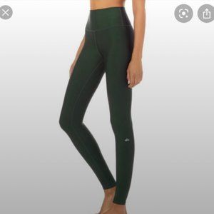 Alo Yoga Airlift Full Length Leggings S Hunter Green